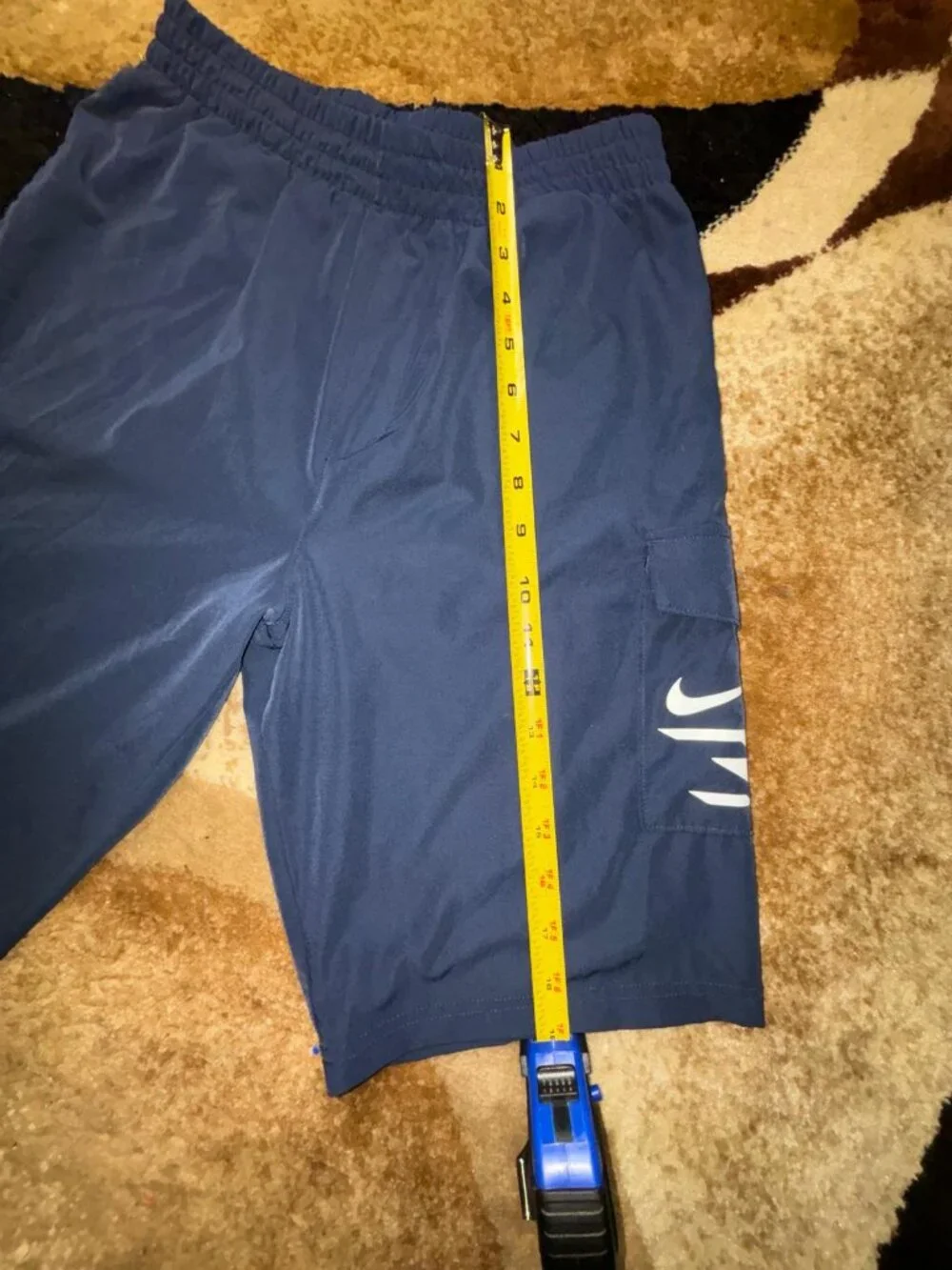 Nike 3Brand Boys Size Large 12-13 Years Relaxed Shorts Navy Blue